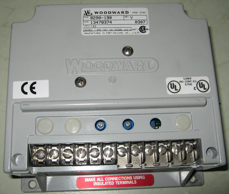 Speed Controller woodward – P/N: 8290-195 S/N: 13192962