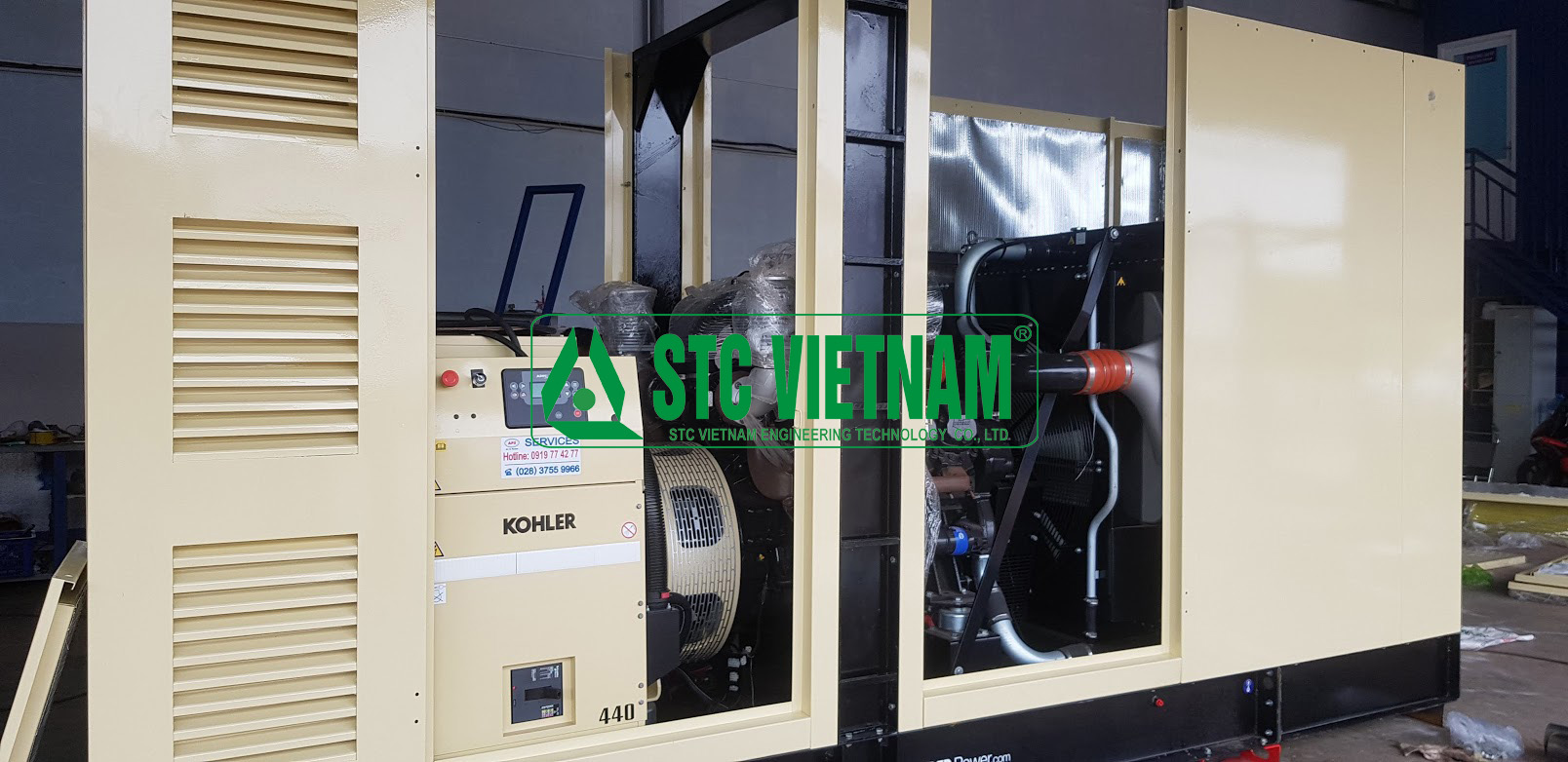 Soundproof shell 440 Kva generator Kohler