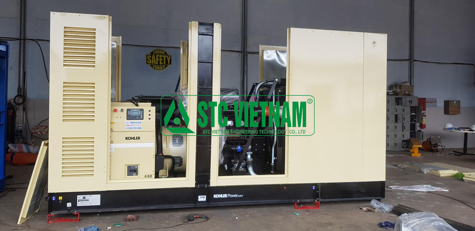 Soundproof shell 440 Kva generator Kohler