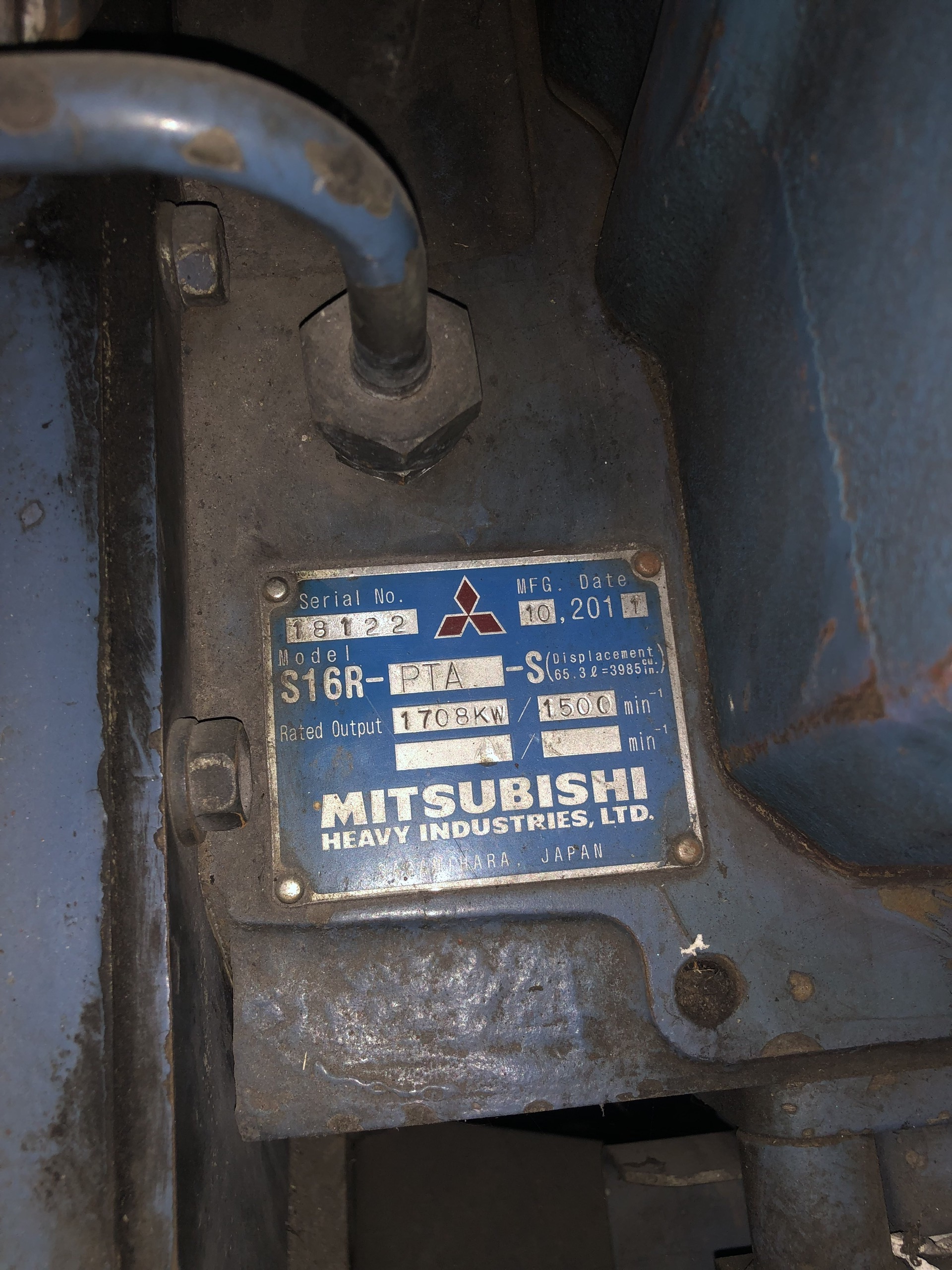 Old Generator 1500 Kva Mitsubishi Power